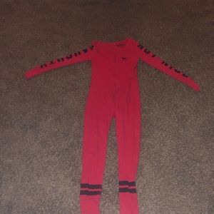 Pink Victoria secret onsie pajamas